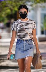 LUCY HALE Picking Up Lunch Out in Los Angeles 08/11/2020