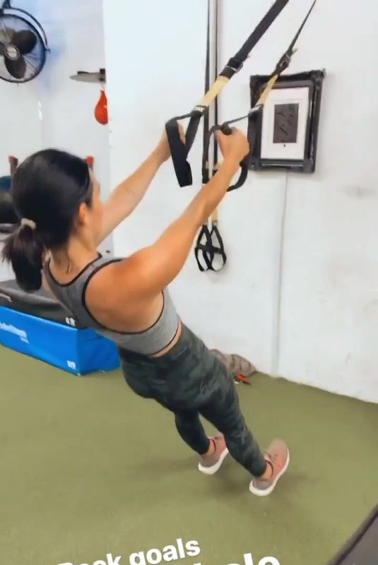 LUCY HALE Workout at a Gym – Instagram Video 08/20/2020