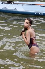 MADALINA GHENEA in Swimsuit at a Beach in Italy 08/19/2020