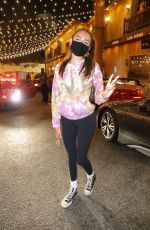 MADISON BEER Out for Dinner at Saddle Ranch in West Hollywood 08/23/2020
