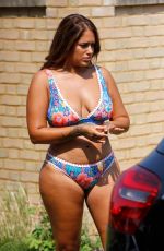 MALIN ANDERSON in Bikini Washing Her Car Out in London 08/11/2020