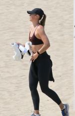 MARIA SHARAPOVA Workout at a Beach in Los Angeles 08/19/2020