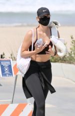 MARIA SHARAPOVA Workout at a Beach in Los Angeles 08/19/2020
