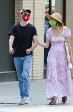 MAYA HAWKE and Tom Sturridge Wearing Masks Out in New York 08/02/2020