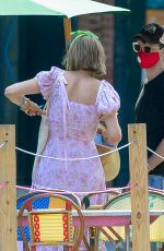 MAYA HAWKE and Tom Sturridge Wearing Masks Out in New York 08/02/2020