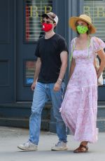 MAYA HAWKE and Tom Sturridge Wearing Masks Out in New York 08/02/2020
