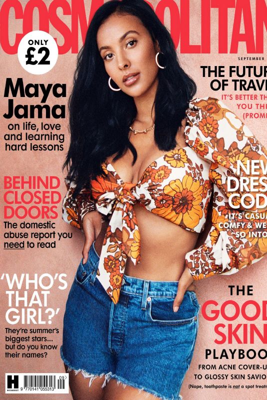 MAYA JAMA in Cosmopolitan Magazine UK September 2020