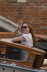 MELISSA GEORGE Out for a Boat Ride in Venice 07/30/2020