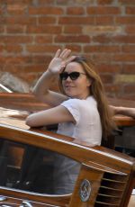 MELISSA GEORGE Out for a Boat Ride in Venice 07/30/2020