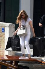 MELISSA GEORGE Out for a Boat Ride in Venice 07/30/2020