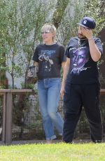 MILEY CYRUS Out and About in Calabasas 08/13/2020