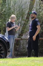 MILEY CYRUS Out and About in Calabasas 08/13/2020