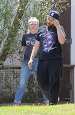 MILEY CYRUS Out and About in Calabasas 08/13/2020