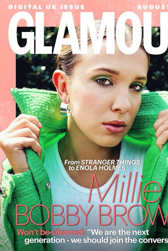 MILLIE BOBBY BROWN in Glamour Magazine, UK August 2020