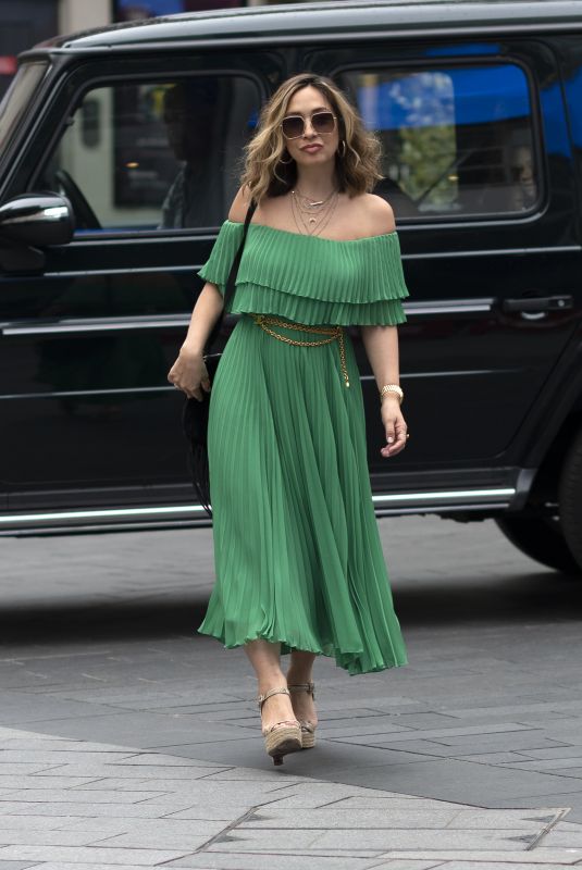 MYLEENE KLASS Arrives at Smooth Radio in London 08/14/2020