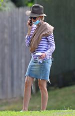 NAOMI WATTS Out Tith Her Dog in The Hamptons 08/06/2020