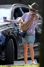 NAOMI WATTS Out Tith Her Dog in The Hamptons 08/06/2020