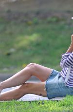 NAOMI WATTS Out Tith Her Dog in The Hamptons 08/06/2020