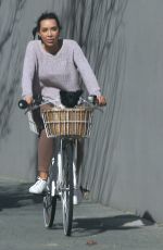 NATASHA CHERIE Out Riding Bike with Her Dog in Perth 08/22/2020