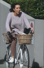 NATASHA CHERIE Out Riding Bike with Her Dog in Perth 08/22/2020