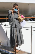 NATASHA POLY Wearing a Mask Out in Saint-tropez 07/08/2020