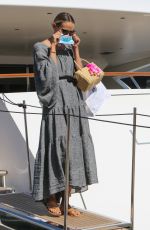 NATASHA POLY Wearing a Mask Out in Saint-tropez 07/08/2020