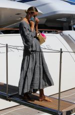 NATASHA POLY Wearing a Mask Out in Saint-tropez 07/08/2020