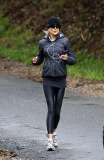 NICOLE KIDMAN Out Jogging in Byron Bay 08/15/2020