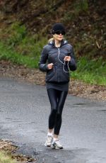 NICOLE KIDMAN Out Jogging in Byron Bay 08/15/2020