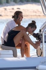 NINA AGDAL at a Motor Boat in ThH hamptons 08/10/2020