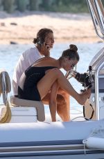 NINA AGDAL at a Motor Boat in ThH hamptons 08/10/2020