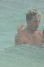 NINA DOBREV and Shaun White at a Beach in Tulum 08/21/2020