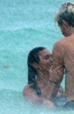 NINA DOBREV and Shaun White at a Beach in Tulum 08/21/2020