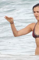 NINA DOBREV in Bikini on the Beach in Tulum 08/22/2020