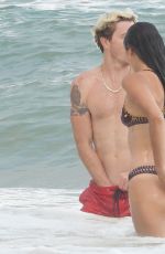 NINA DOBREV in Bikini on the Beach in Tulum 08/22/2020