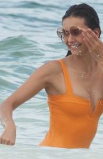 NINA DOBREV in Swimsuit at a Beach in Tulum 08/21/2020