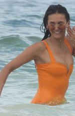 NINA DOBREV in Swimsuit at a Beach in Tulum 08/21/2020