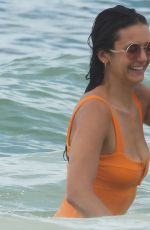 NINA DOBREV in Swimsuit at a Beach in Tulum 08/21/2020