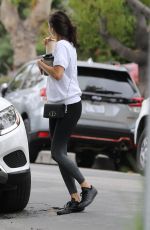 NINA DOBREV Leaves Her House in Los Angeles, August 2020
