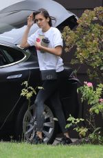 NINA DOBREV Leaves Her House in Los Angeles, August 2020