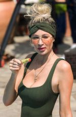 OLIVIA ATTWOOD in Swimsuit on the Set of TOWIE in Essex 08/10/2020 | picture pub