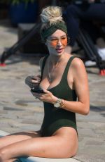 OLIVIA ATTWOOD in Swimsuit on the Set of TOWIE in Essex 08/10/2020 | picture pub
