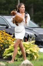 OLIVIA CULPO Out ith her Dog in Rhode Island 08/02/2020