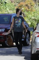 OLIVIA WILDE Arrives at Her Home in Los Angeles 08/07/2020