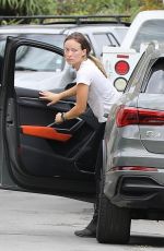 OLIVIA WILDE Outside Her Home in Los Angeles 08/13/2020