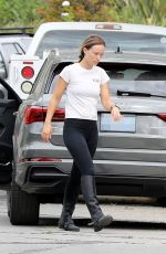 OLIVIA WILDE Outside Her Home in Los Angeles 08/13/2020