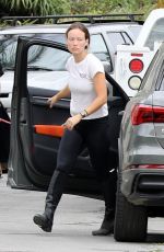 OLIVIA WILDE Outside Her Home in Los Angeles 08/13/2020