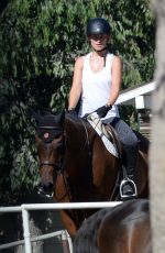 OLIVIA WILDE Riding a Horse in Thousand Oaks 08/13/2020