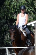 OLIVIA WILDE Riding a Horse in Thousand Oaks 08/13/2020