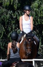 OLIVIA WILDE Riding a Horse in Thousand Oaks 08/13/2020